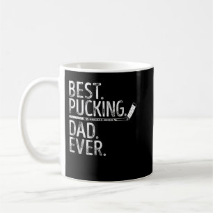 Mannen Ice Hockey Best Pucking Pap Ever Papa Coach Koffiemok