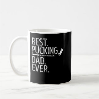 Mannen Ice Hockey Best Pucking Pap Ever Papa Coach Koffiemok