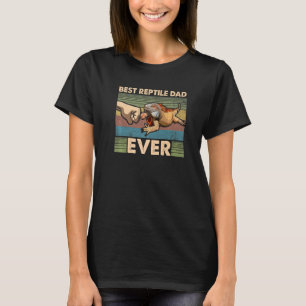 Mannen Iguana Dad Reptile Animal Father Cute Lizar T-shirt
