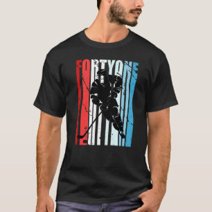 Mannen ijskap 41st Birthday Player Motivatie T-shirt