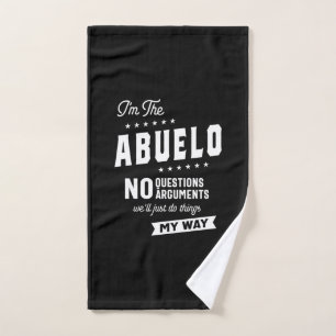 Mannen Ik ben de Abuelo zonder vragen Argumenten Handdoek