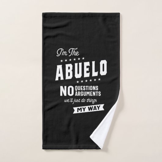 Mannen Ik ben de Abuelo zonder vragen Argumenten Handdoek (Handdoek)