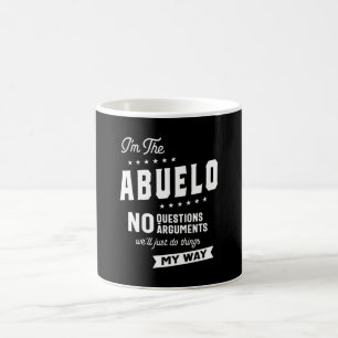 Mannen Ik ben de Abuelo zonder vragen Argumenten Koffiemok