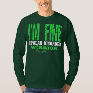 Mannen Ik ben FIne Bipolaire stoornis Psychologisc T-shirt