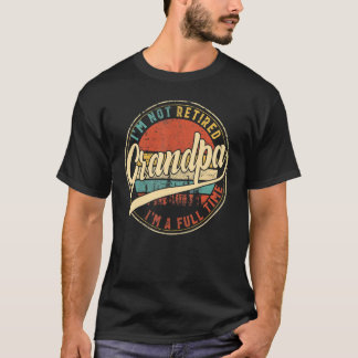 Mannen ik ben niet moe, ik ben een voltijdse opa V T-shirt