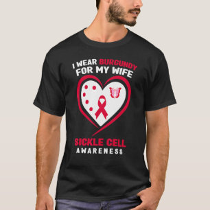 Mannen Ik Draag Bourgondië voor mijn vrouw sikkelc T-shirt