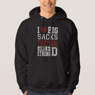 Mannen ik hou van grote zakken, bijna en een sterk hoodie