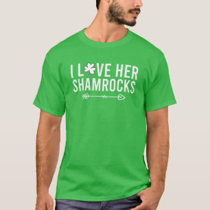 Mannen ik hou van haar sjamrocks van St Patrick's  T-shirt