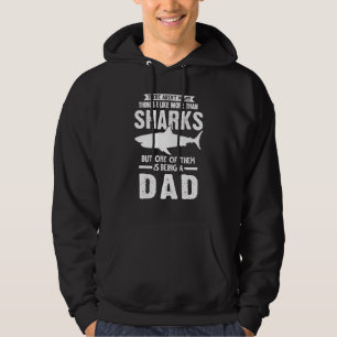 Mannen ik hou van meer dan haaien om een pap te zi hoodie