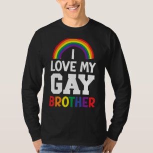Mannen ik hou van mijn homopaar beste Bro ooit Bro T-shirt