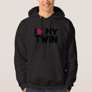Mannen ik hou van mijn tweelingbroer ik hoor mijn hoodie