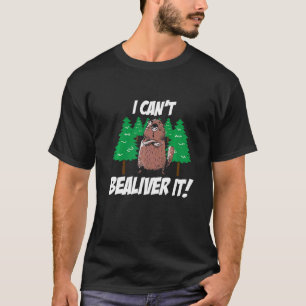 Mannen ik kantel Bealiever het Beaver T-shirt