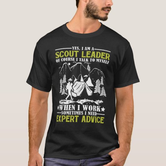 Mannen Ik praat met mezelf SPL Scout Leaders boys T-shirt (Voorkant)