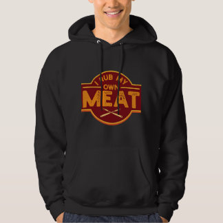 Mannen Ik Wrijf Mijn Eigen Vlees Grappig BBQ Grill Hoodie