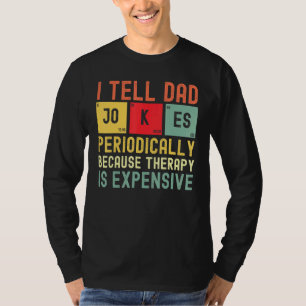 Mannen Ik zeg papa grappen periodiek papa  vet T-shirt