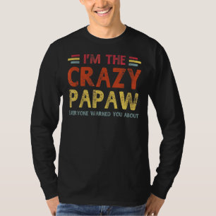 Mannen im de gekke papaw beste opa ooit vaders t-shirt