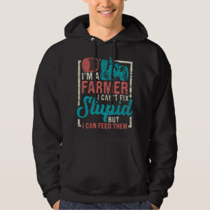 Mannen IM Een boer Ik kan niet repareren dom, maar Hoodie