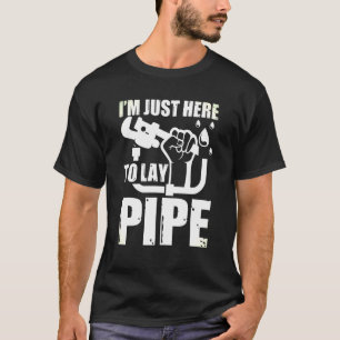 Mannen IM hier om pijp ambacht te leggen repareren T-shirt