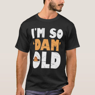 Mannen im zo dam oude bever t-shirt