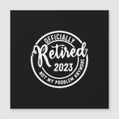 Mannen in 2023 Niet meer mijn probleem -  Magnetische Uitnodiging (Voorkant)