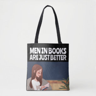 MANNEN IN BOEKEN ZIJN SLECHTS BETER DE TASSEN VAN