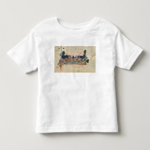 Mannen in een boot die bevoorrading van het Heilig Kinder Shirts
