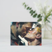 Mannen in Liefde Briefkaart (Staand voorkant)