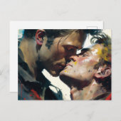 Mannen in Liefde Briefkaart (Voorkant / Achterkant)