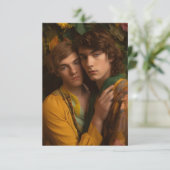 Mannen in Love Blank Kaart (Staand voorkant)