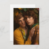 Mannen in Love Blank Kaart (Voorkant / Achterkant)