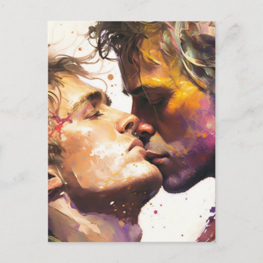 Mannen in Love Briefkaart (Voorkant)