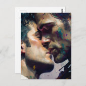 Mannen in Love Briefkaart (Voorkant / Achterkant)