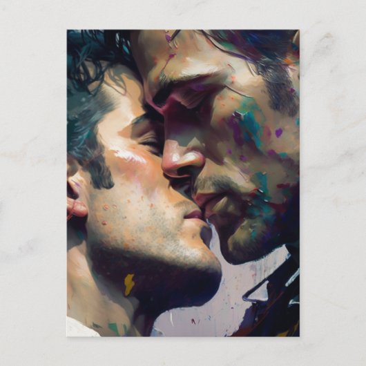 Mannen in Love Briefkaart (Voorkant)