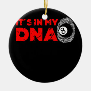 Mannen in mijn DNA Pool Billiards Player opa Keramisch Ornament