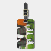 Mannen in rokken bagagelabel (Voorkant verticaal)