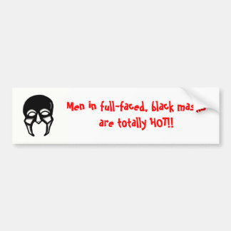 Mannen in zwarte maskers.... bumpersticker