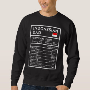 Mannen Indonesische pap Nutrition Feit National Pr Trui