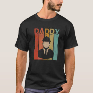 Mannen ingenieur Retro Stijl Papa Grafisch Fa T-shirt