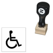 Mannen invalide teken 	rubberstempel (Gestempeld)