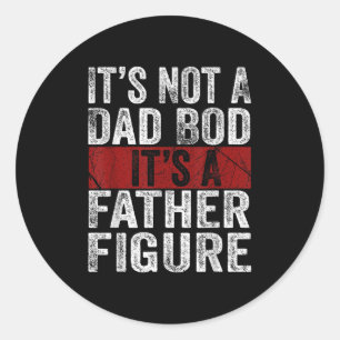 Mannen is geen vader, maar een vader. ronde sticker