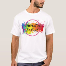 Mannen ITP Logo TShirt met verf Elke dag op rug