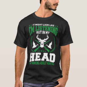 Mannen jagers, ik denk aan eendenjacht t-shirt