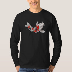 Mannen Japans Koi Karper Nishikigoi Vis Decoratief T-shirt
