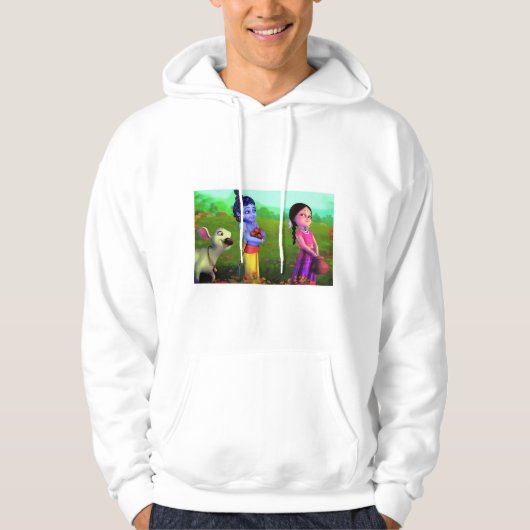 MANNEN JAS LITTLE KRISHNA MODEL CLASSIC HOODIE (Voorkant)
