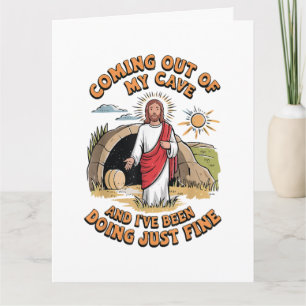 Mannen Jezus komt uit mijn grot Kaart