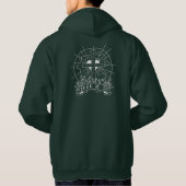 Mannen John 16:33 hoodie wit ontwerp (Achterkant)