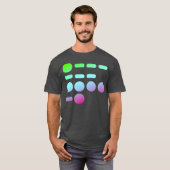 Mannen John in Morse Code voor HAM Radio T-shirt (Voorkant volledig)