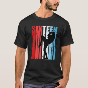 Mannen jongens 16e kickboxing Birthday Kickbox Red T-shirt