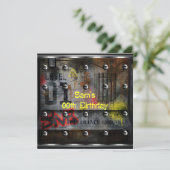 Mannen jongens Birthday Stadsgraffiti Kaart (Staand voorkant)