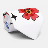 Mannen jurk Stropdas Traditional Bird Tattoo Sparr (Opgerold)